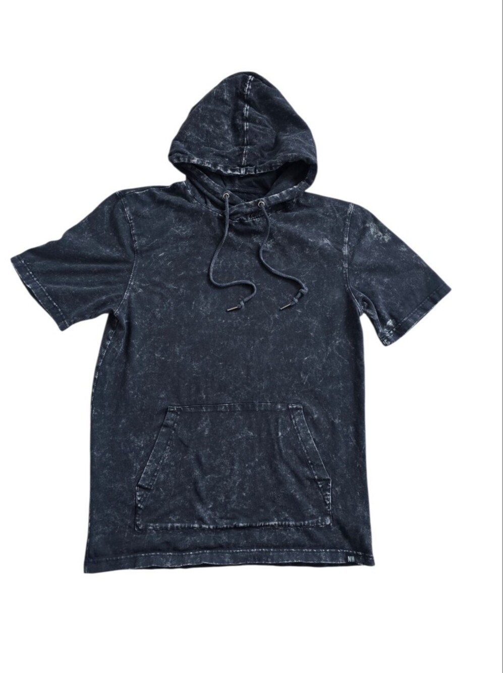 Ninth Hall Men's Acid Wash Short Sleeve Hoodie Size Medium